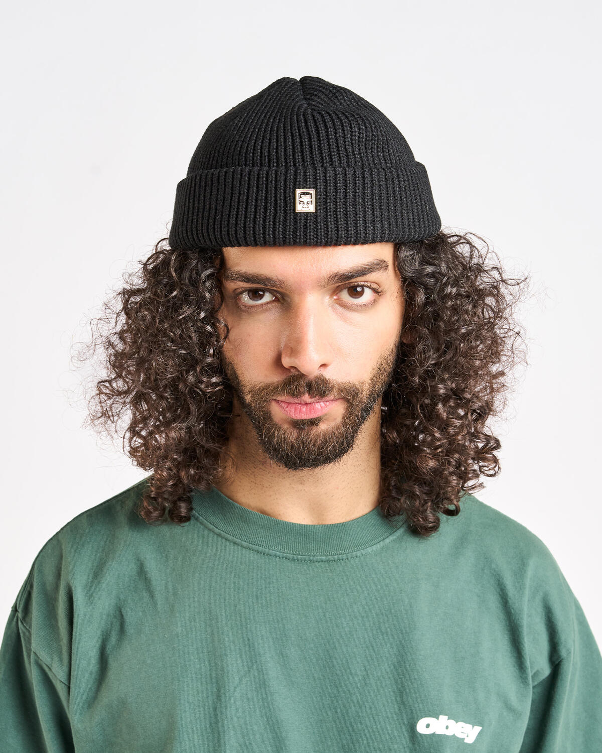 Obey MICRO BEANIE | 100030125-BLK | AFEW STORE